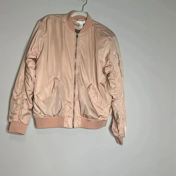 H&M Pink Bomber Jacket - Picture 1 of 7